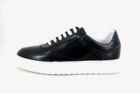 Luxe Leren Sneakers - zwart in kleine sizes